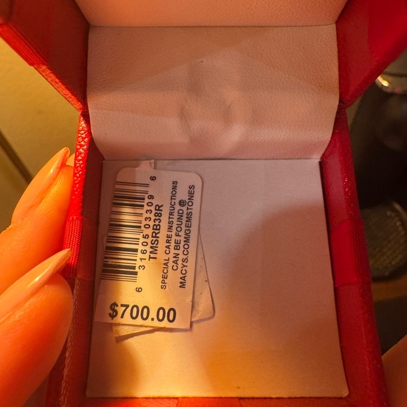 14k Rose Gold and Genuine Diamond Earrings - Picture 6 of 6